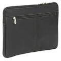 Piel Leather 13In Zip Laptop Sleeve - Black 2892-BLK